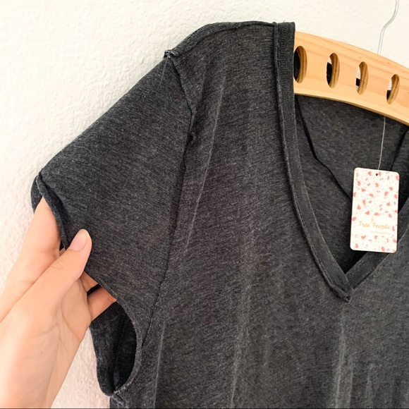 Free People Black Kaylen Tee - Picture 6 of 11